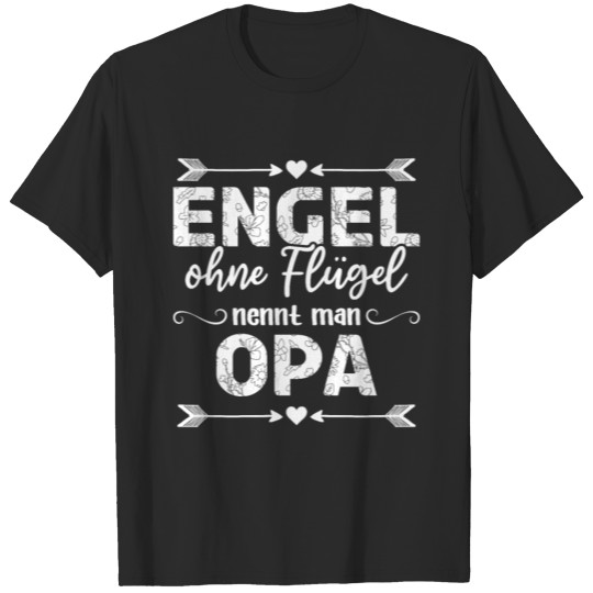 Discover Angels Without Wings Are Called Grandpa Flowers T-shirt