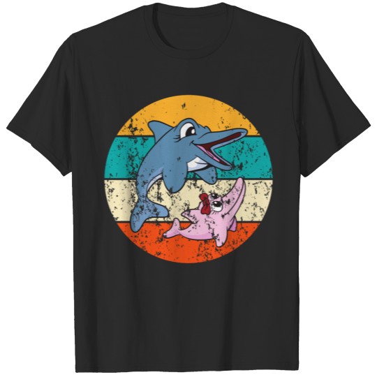 Vintage Retro Dolphins T-shirt