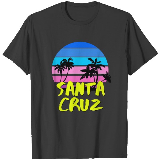 Santa Cruz California Vintage Retro Sunset T-shirt