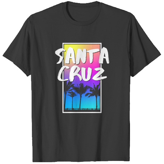 Santa Cruz California Vintage Retro Sunset T-shirt