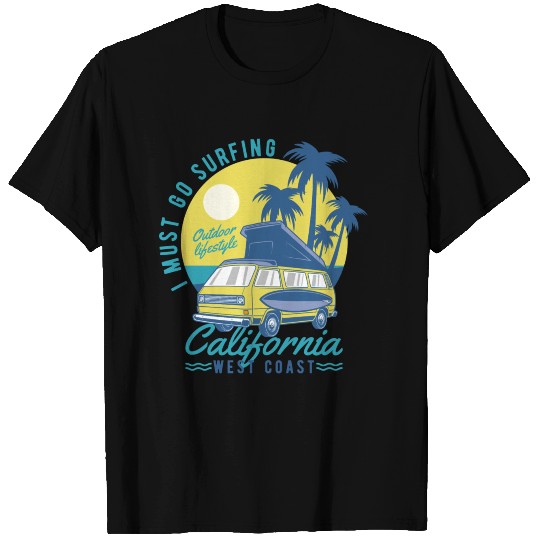 California west coast surfing T-shirt