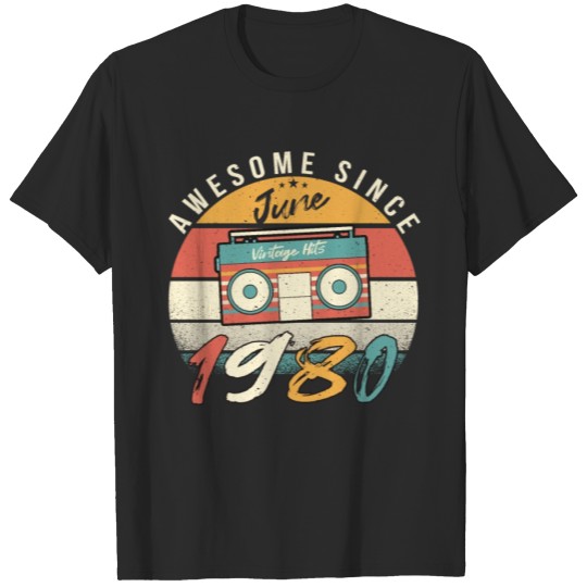 Discover 1980 June Vintage Hits T-shirt