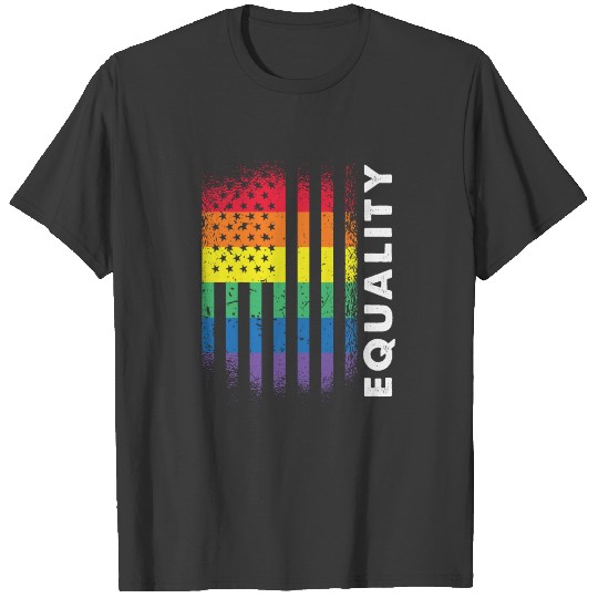 Love America Flag Equality Gay Pride LGBT Pride T-shirt