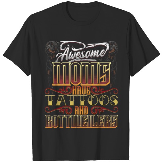Discover Moms Tattoos And Rottweilers Enthusiast T-shirt