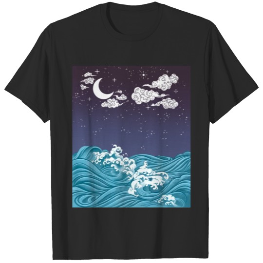 Discover Sea at night T-shirt