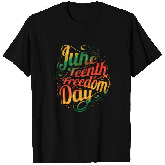 Colorful Freedom Day Logo Juneteenth T-shirt