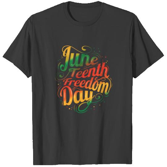 Colorful Freedom Day Logo Juneteenth T-shirt