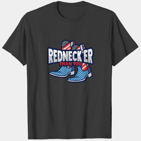 American Flag Redneck Joke T-shirt