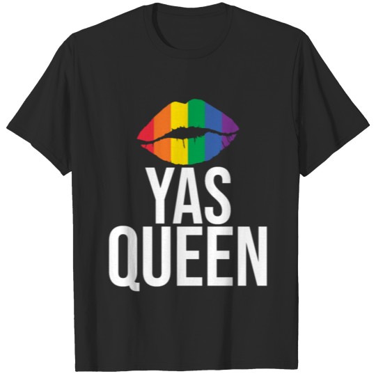 Discover Yas Queen Drag Queen Lesbian LGBTQ Queer Gay T-shirt