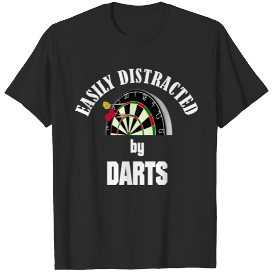 Discover Easily distracted by darts Dartsport T-shirt