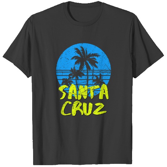 Santa Cruz California Vintage Retro Sunset T-shirt