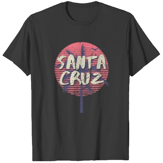 Santa Cruz California Vintage Retro Sunset T-shirt