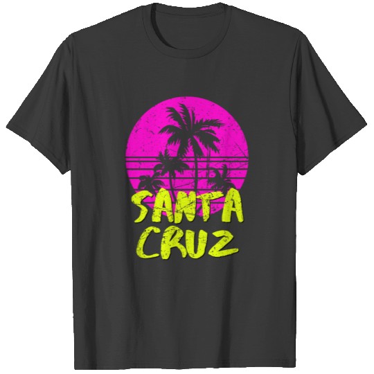 Santa Cruz California Vintage Retro Sunset T-shirt