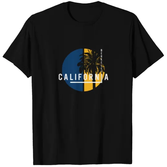 Berkeley California Stylish Palm Tree Cal Student T-shirt