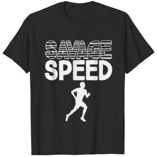 Discover Savage Speed Boys Track Runner Men Athlete Sports T-shirt