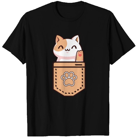 Pocket cat T-shirt