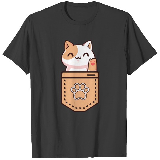 Pocket cat T-shirt