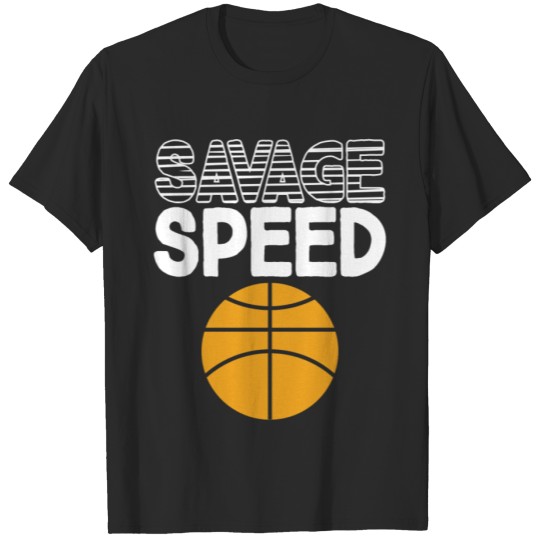 Discover Savage Speed Boys Basketball Men Athlete Sports T-shirt