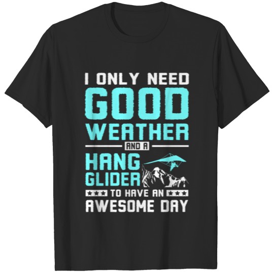 Discover Awesome day hang gliding T-shirt