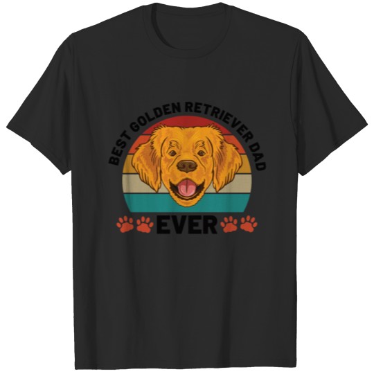 Discover Golden Retriever Dad Dog Puppie Dog Sitter T-shirt