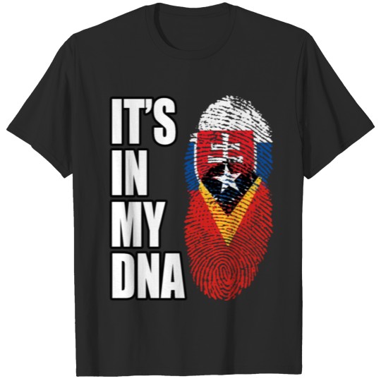 Discover Slovak And Timorese Vintage Heritage DNA Flag T-shirt