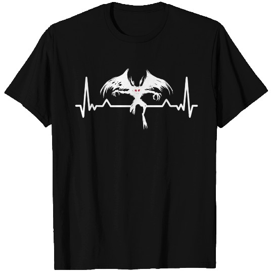 Mothman Cryptid Heartbeat T-shirt