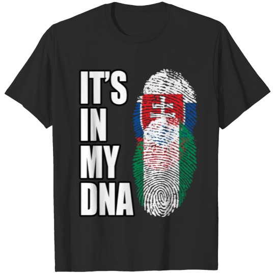 Discover Slovak And Nigerian Vintage Heritage DNA Flag T-shirt