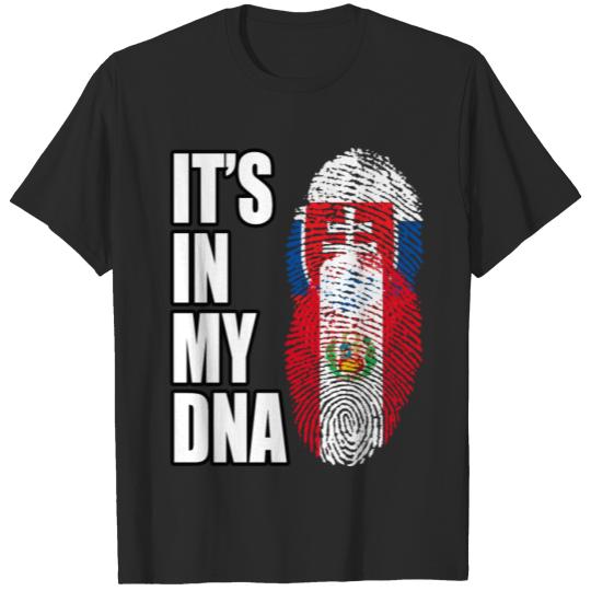 Discover Slovak And Peruvian Vintage Heritage DNA Flag T-shirt