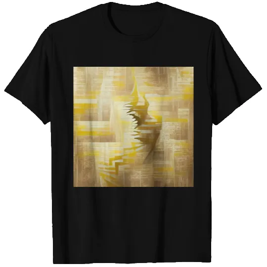 Abstract herringbone pattern T-shirt