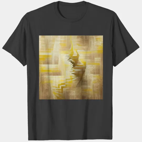 Abstract herringbone pattern T-shirt