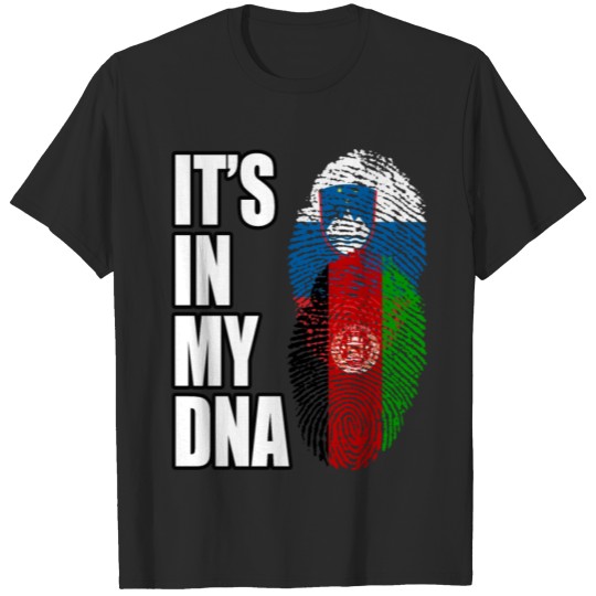Discover Slovenian And Afghanistan Vintage Heritage DNA Fla T-shirt