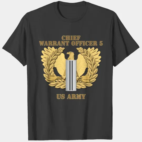 Discover Army Emblem Warrant Officer 5 CW5 w Eagle T-shirt