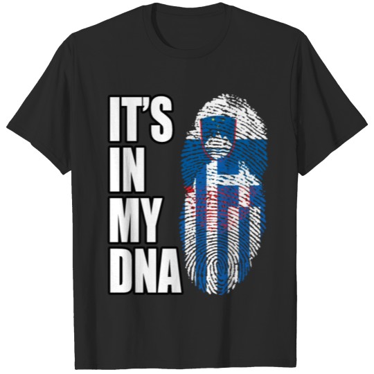 Discover Slovenian And Greek Vintage Heritage DNA Flag T-shirt