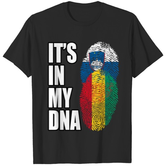 Discover Slovenian And Guinean Vintage Heritage DNA Flag T-shirt