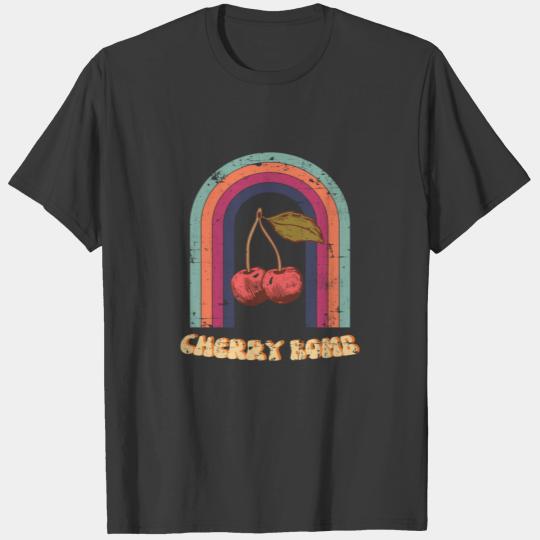 retro cherry bomb graphic T-shirt