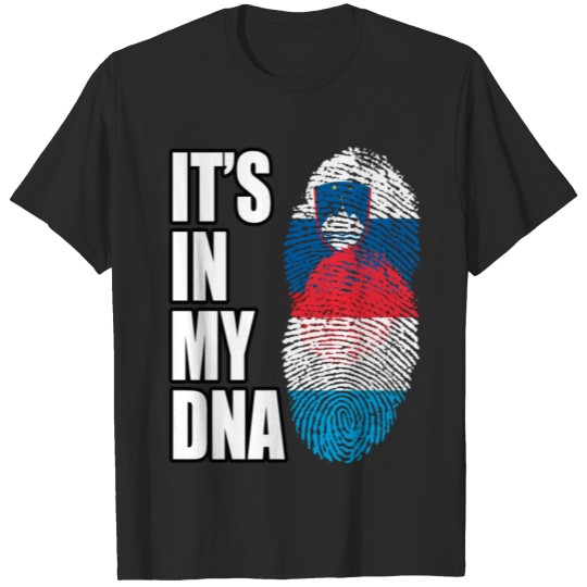 Discover Slovenian And Luxembourgish Vintage Heritage DNA F T-shirt