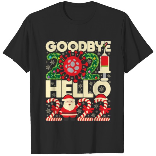 Discover Goodbye 2021 Hello 2022 New Year's Eve Happy New T-shirt