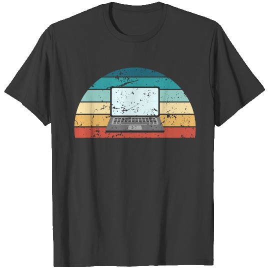 Retro Blogging Sunset Vintage Blogger Sunrise T-shirt