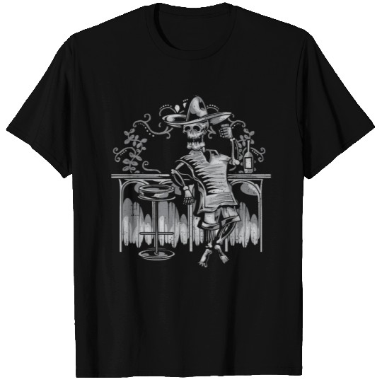 Drinking Skeleton - Halloween T-shirt