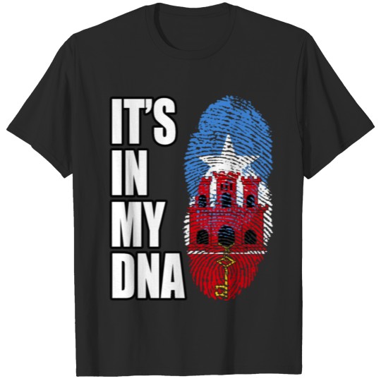 Discover Somali And Gibraltar Vintage Heritage DNA Flag T-shirt