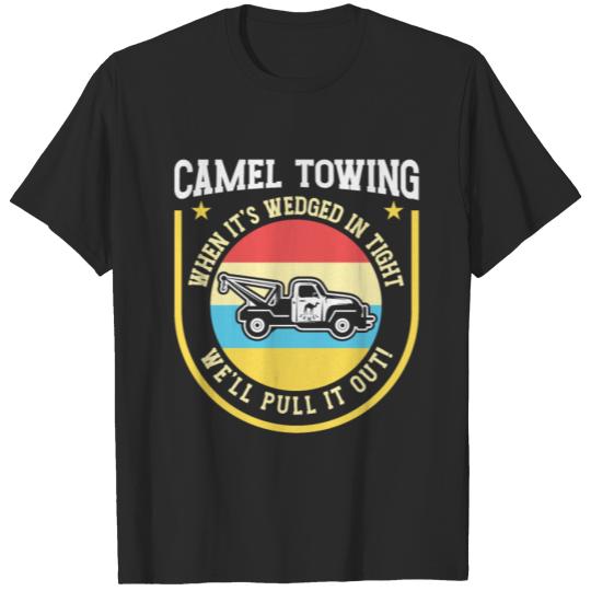 Discover Vintage Camel Towing Humor Tow Truck T-shirt