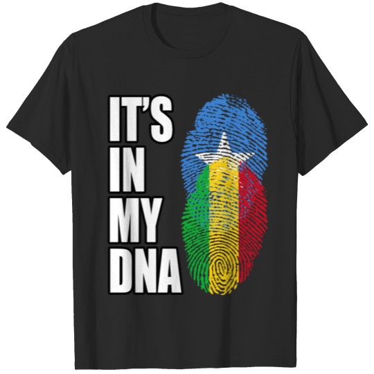 Discover Somali And Malian Vintage Heritage DNA Flag T-shirt