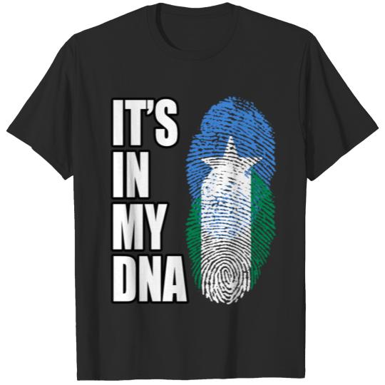 Discover Somali And Nigerian Vintage Heritage DNA Flag T-shirt