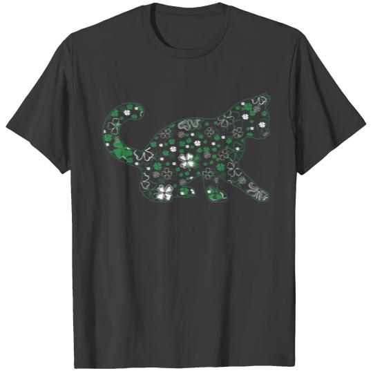 Cute Cat Shamrock Women St. Patrick's Day T-shirt