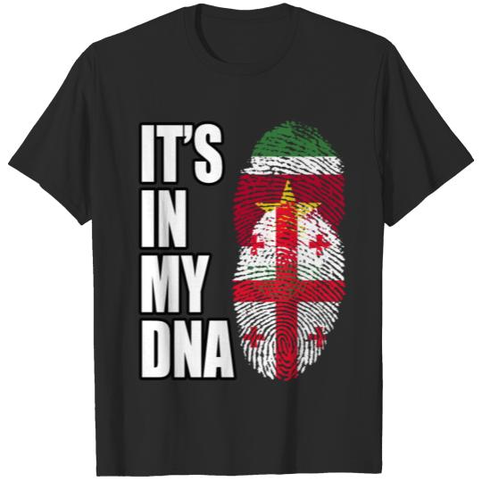 Discover Surinamese And Georgian Vintage Heritage DNA Flag T-shirt
