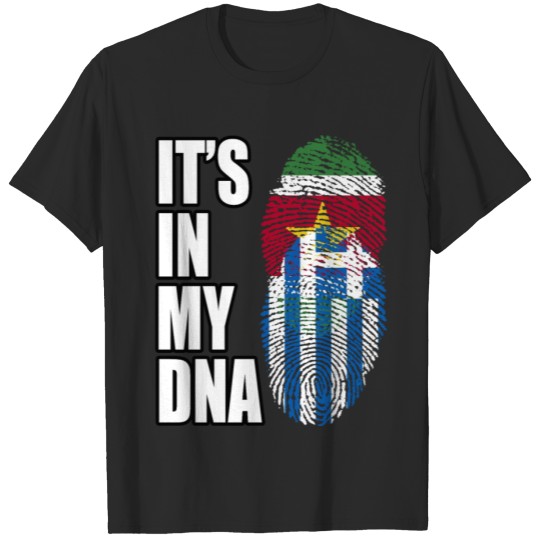Surinamese And Greek Vintage Heritage DNA Flag T-shirt