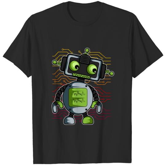 Happy Robot Geek or Nerd Gift T-shirt