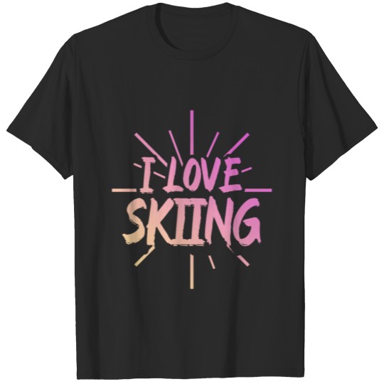 Discover I love skiing T-shirt