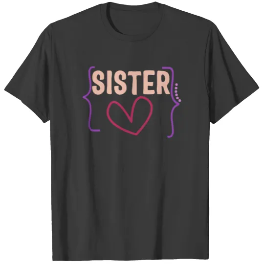 Feminist Shirt, Sister Heart Girl Power, T-shirt