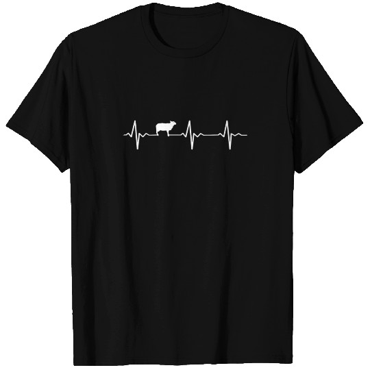 Sheep Sheep Lamb Heartbeat Shepherd T-shirt
